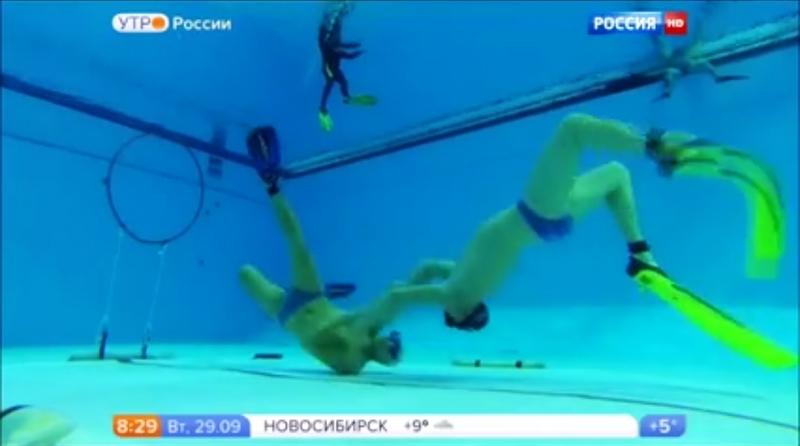 Подводный спорт в массы – канал «Россия» об акватлоне